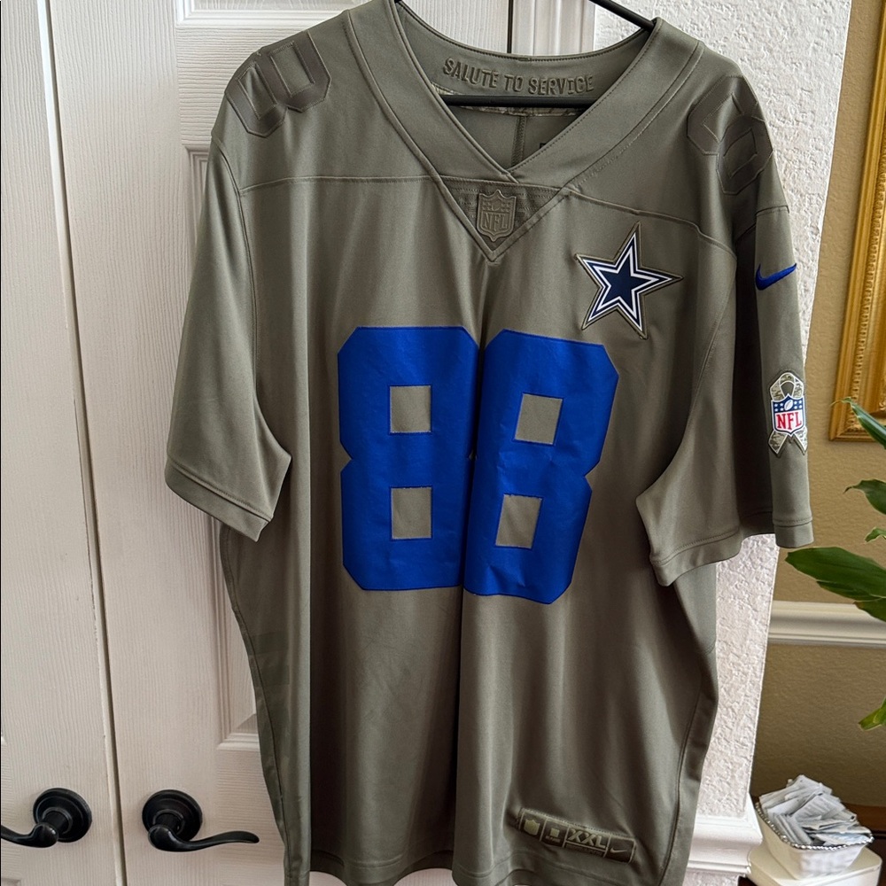 Nike Men's Olive and Blue NFL Jersey